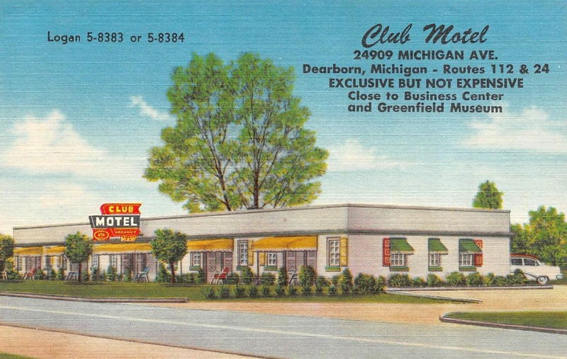 Club Motel (Pullman Tourist Court) - Vintage Postcard